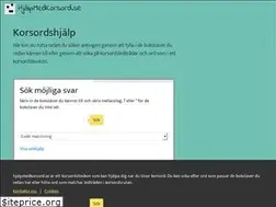 Sites similar to hjalpmedkorsord.se