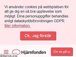 Sites similar to hjarnfonden.se