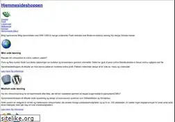 Sites similar to hjemmesideshoppen.dk