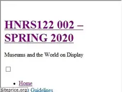 Sites similar to hnrs122spring2020.wordpress.com