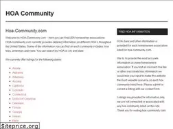 Sites similar to hoa-community.com