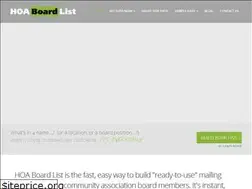 Sites similar to hoaboardlist.com