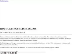 Sites similar to hochgebirgsklinik.ch
