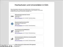 Sites similar to hochschulen-koeln.de