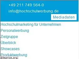 Sites similar to hochschulwerbung.de