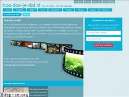 Sites similar to hoe-doe-je-dat.nl