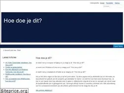 Sites similar to hoedoejedit.be