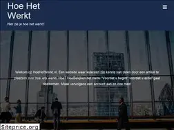 Sites similar to hoehetwerkt.nl