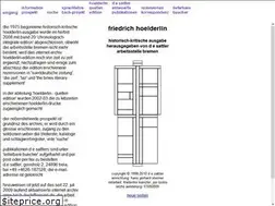 Sites similar to hoelderlin.de