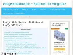 Sites similar to hoergeraetbatterien.de