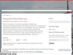 Sites similar to hoerspielkritik.de