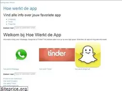 Sites similar to hoewerktdeapp.nl