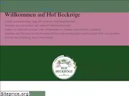 Sites similar to hof-beckroege.de