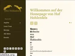 Sites similar to hof-hohlenfels.de