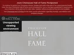 Sites similar to hof.chickasaw.net