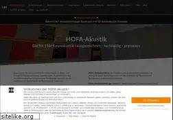 Sites similar to hofa-akustik.de