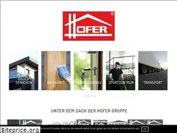 Sites similar to hofer.net