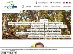 Sites similar to hofheim.de