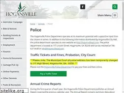 Sites similar to hogansvillepd.com