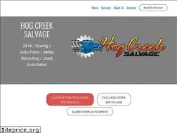Sites similar to hogcreeksalvage.com