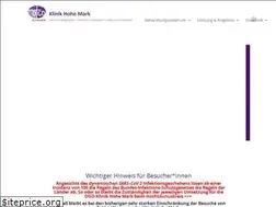 Sites similar to hohemark.de