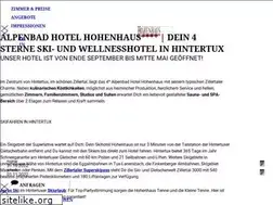 Sites similar to hohenhaus.at