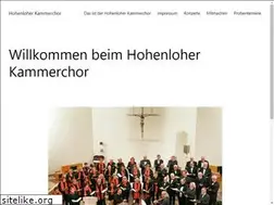 Sites similar to hohenloher-kammerchor.de