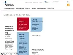 Sites similar to hohenloher-krankenhaus.net