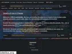 Sites similar to hoi4commands.com