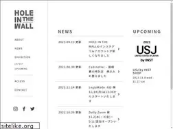 Sites similar to holeinthewall.tokyo