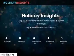 Sites similar to holidayinsights.com