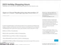 Sites similar to holidayshoppinghours.com