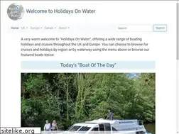 Sites similar to holidaysonwater.co.uk