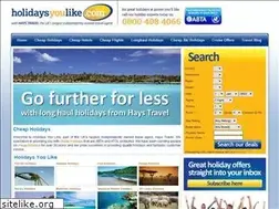 Sites similar to holidaysyoulike.com