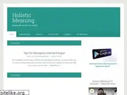 Sites similar to holisticmeaning.com