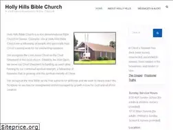Sites similar to hollyhillsbiblechurch.org