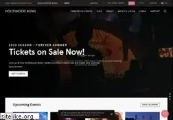 Sites similar to hollywoodbowl.com