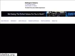 Sites similar to holmgrensubaru.com
