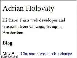 Sites similar to holovaty.com