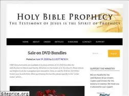 Sites similar to holybibleprophecy.org