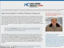 Sites similar to holycrosshealth.com