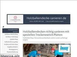 Sites similar to holzbalkendecke-sanieren.de