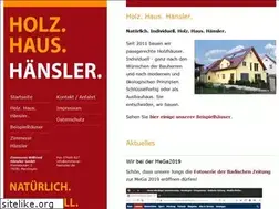 Sites similar to holzhaushaensler.de