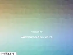 Sites similar to homecheck.co.za