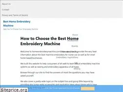 Sites similar to homeembroiderymachine.com