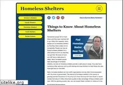 Sites similar to homelessshelterssite.org