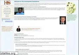 Sites similar to homeopathicsymposium.com