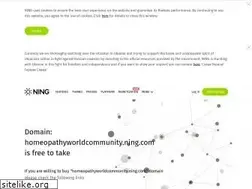 Sites similar to homeopathyworldcommunity.ning.com