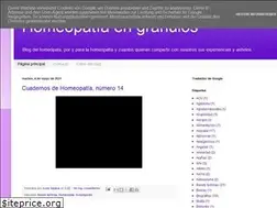 Sites similar to homeopatiaengranulos.blogspot.com