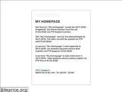 Sites similar to homepage.hispeed.ch
